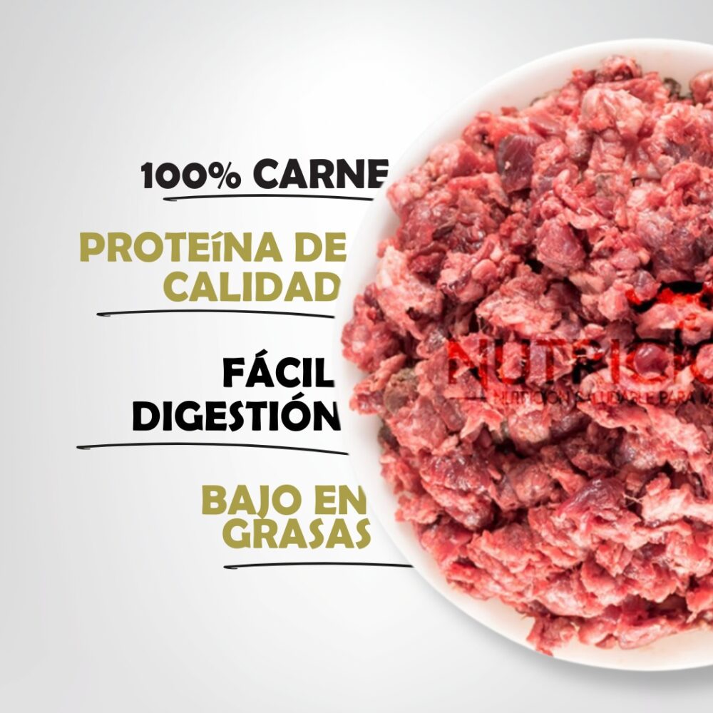 Todo Carne BARF de Toro para Perros y Gatos - Imagen 2